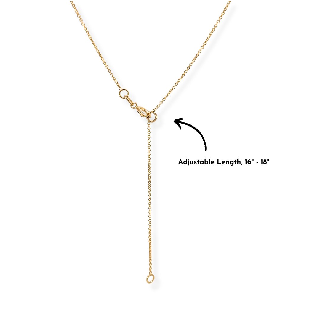 14k Solid Gold Diamond Baguette Necklace - Le Serey