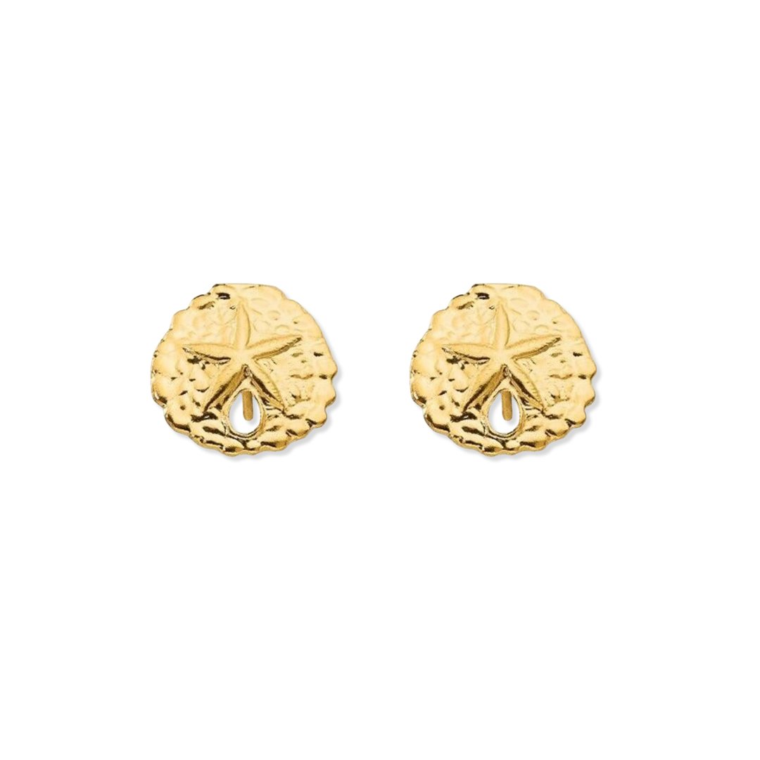 Sand Dollar Stud Earrings - Le Serey