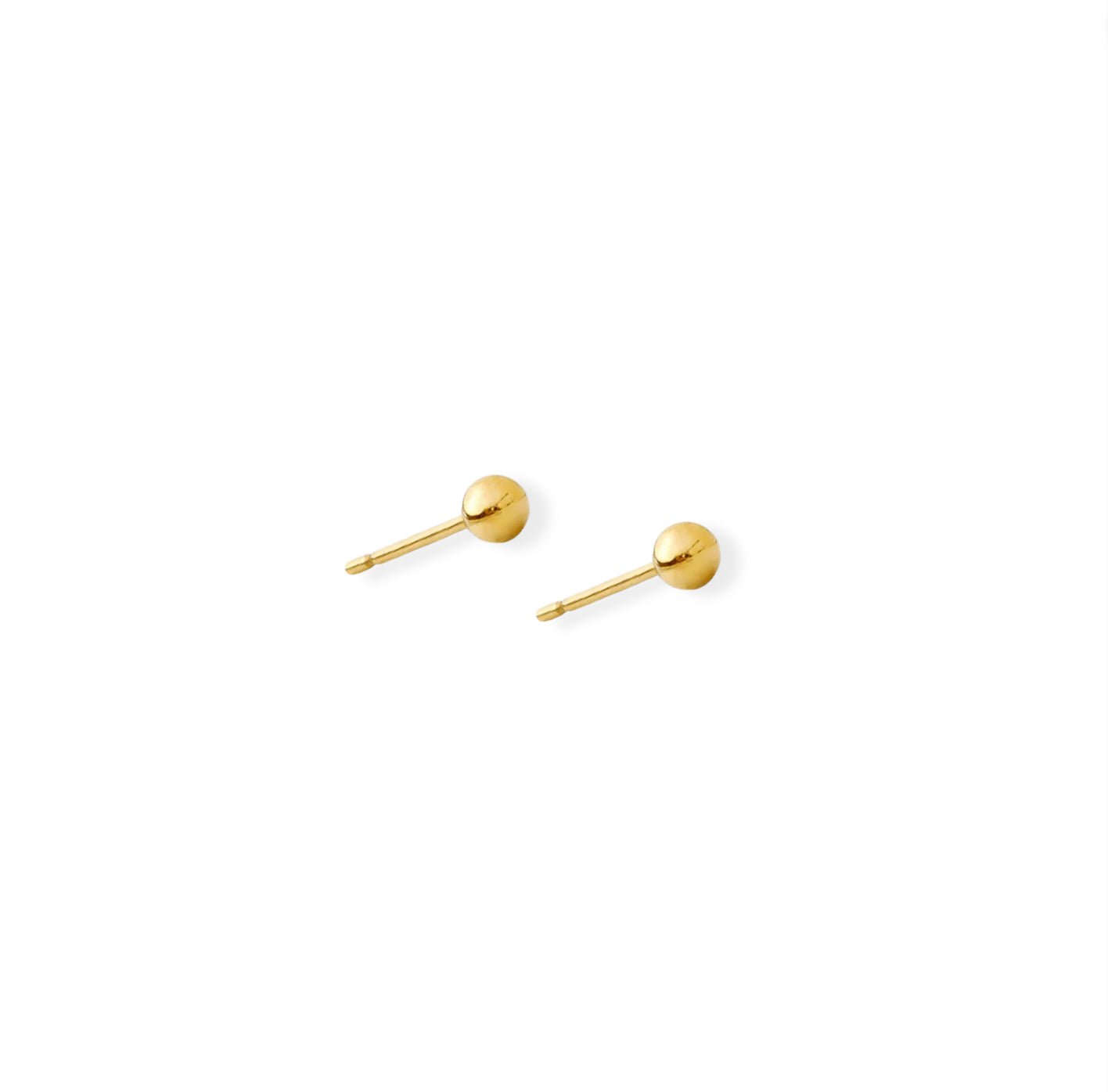 2mm Tiny Ball Stud Earrings - Le Serey