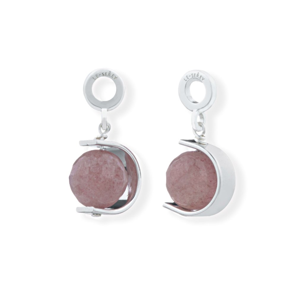 Cherry Quartz Halo Charm - Le Serey