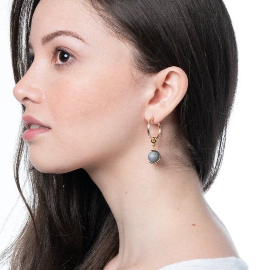 Drusy Quartz Halo Charm - Le Serey