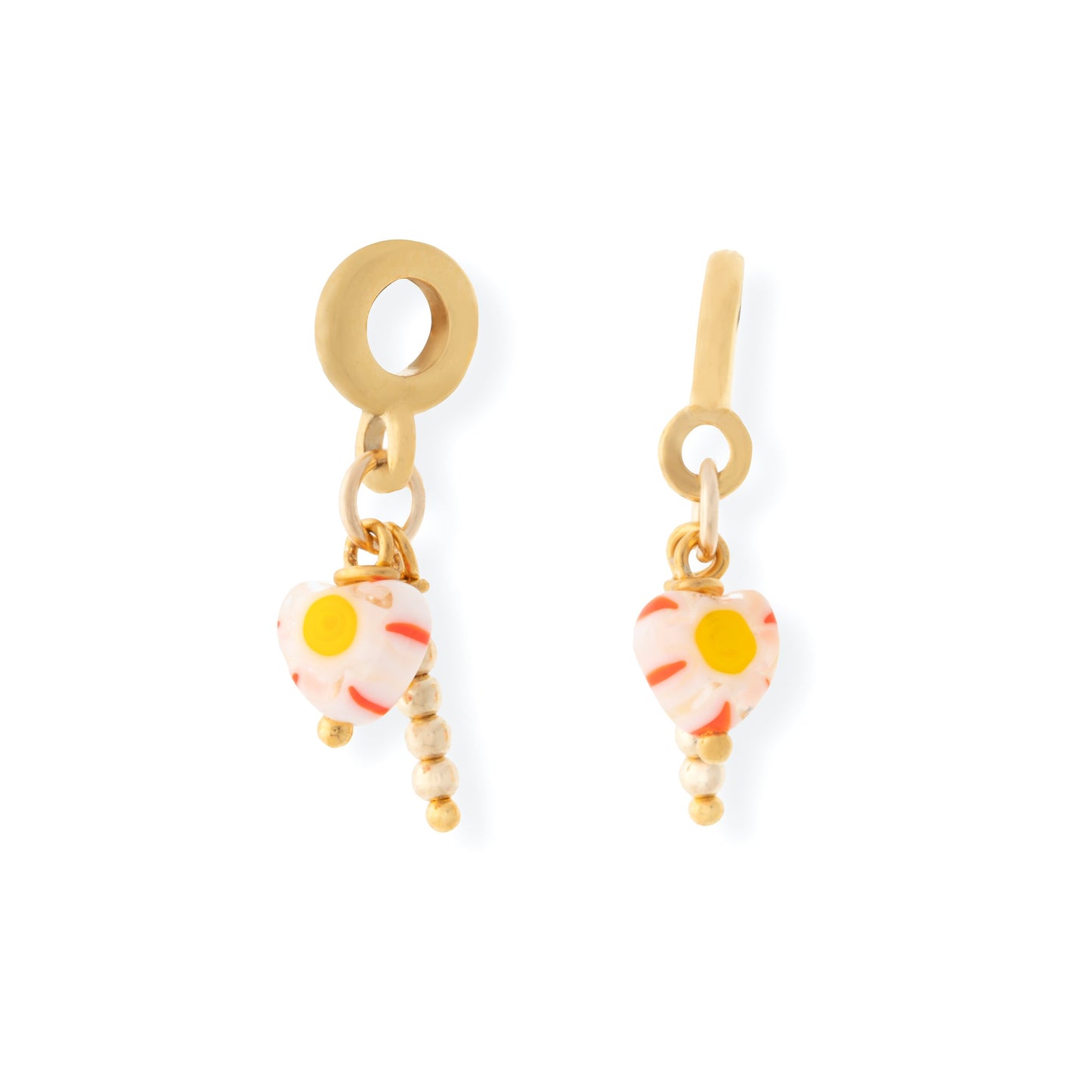 Millefiori + Gold Bar Charm - Le Serey