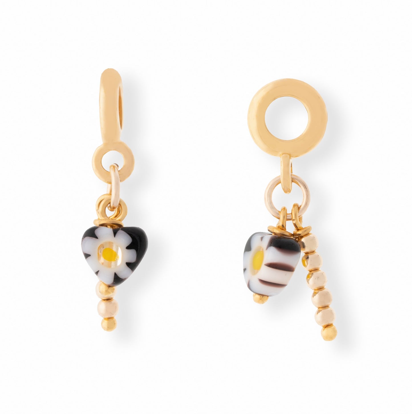 Millefiori + Gold Bar Charm - Le Serey
