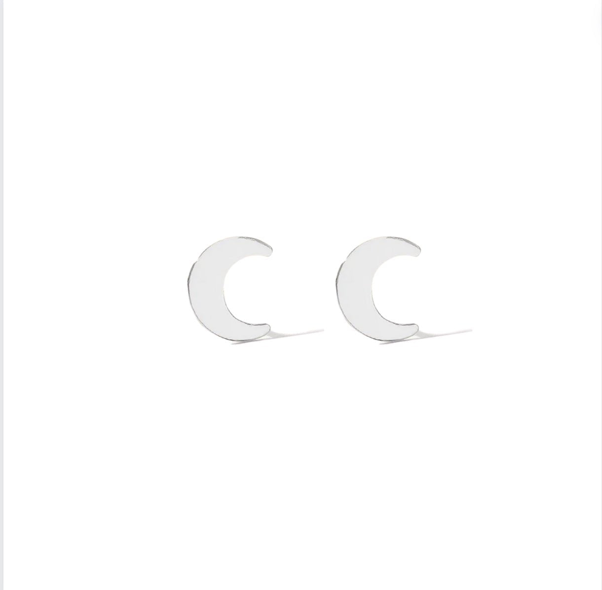 Moon Stud Earrings - Le Serey