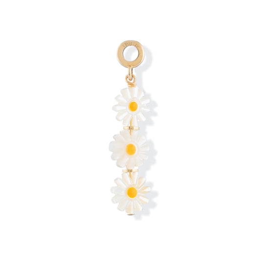 Mother of Pearl Daisy Stack Charm - Le Serey
