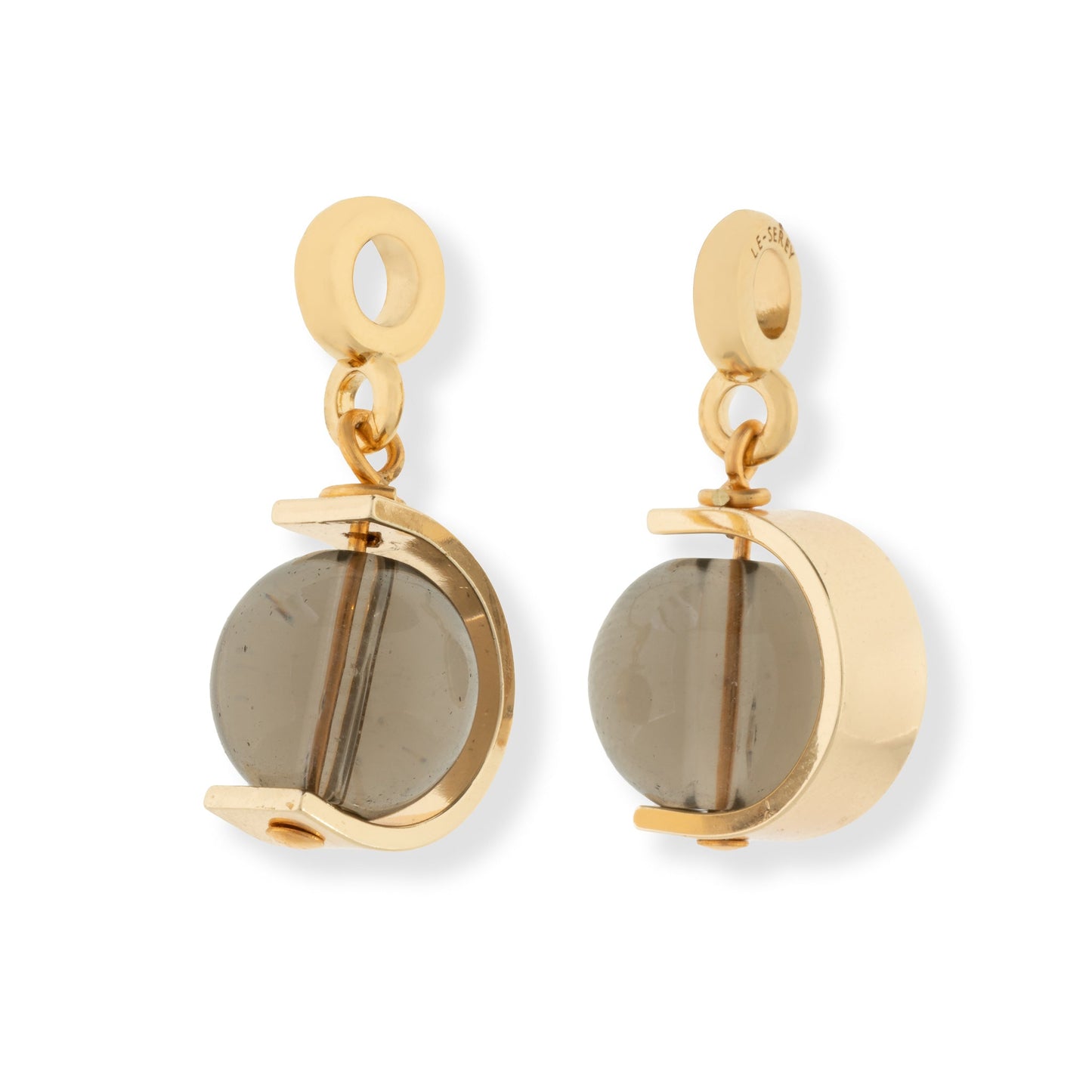 Smoky Quartz Halo Charm - Le Serey