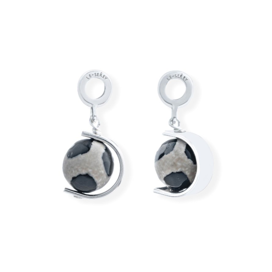 Tibetan Agate Halo Charm - Le Serey