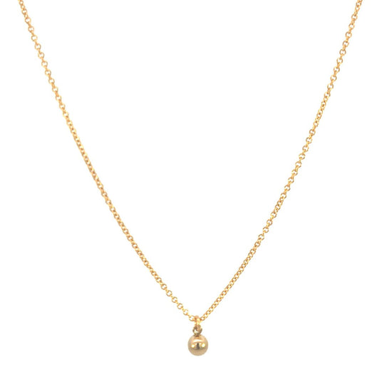 Tiny Gold Drop Necklace - Le Serey