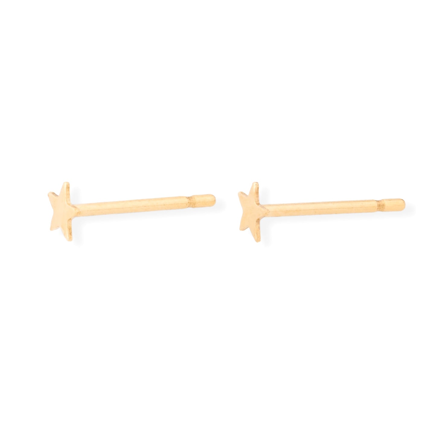 Tiny Gold Star Stud Earrings - Le Serey