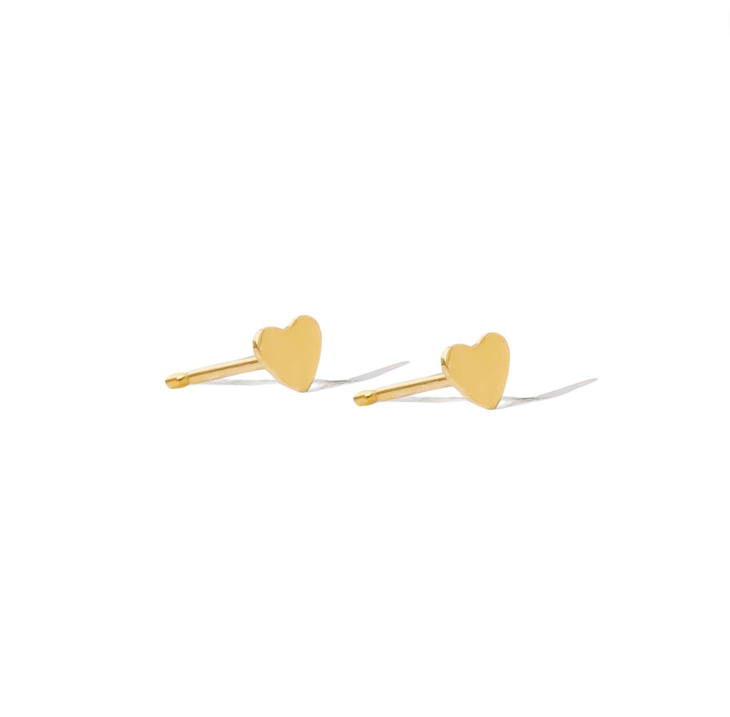 Tiny Heart Stud Earrings - Le Serey