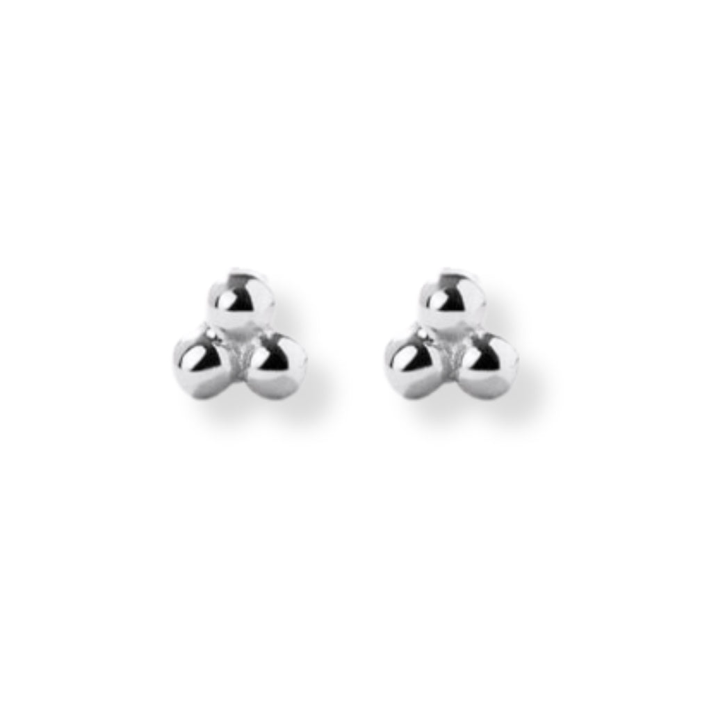 Trio Ball Stud Earrings - Le Serey
