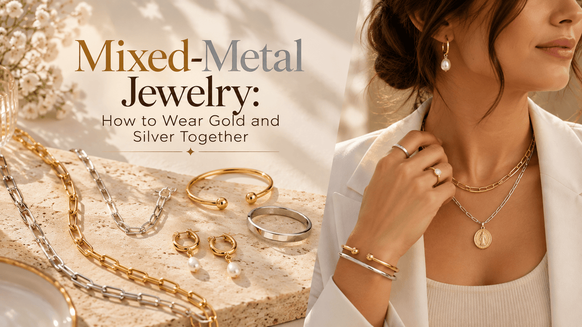 Mixed-Metal Jewelry in 2026: How to Wear Gold and Silver Together - Le Serey