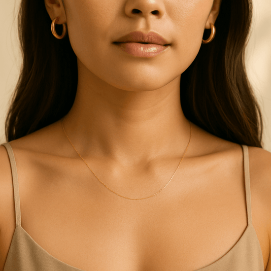 14k Gold Basic Cable Chain - Le Serey