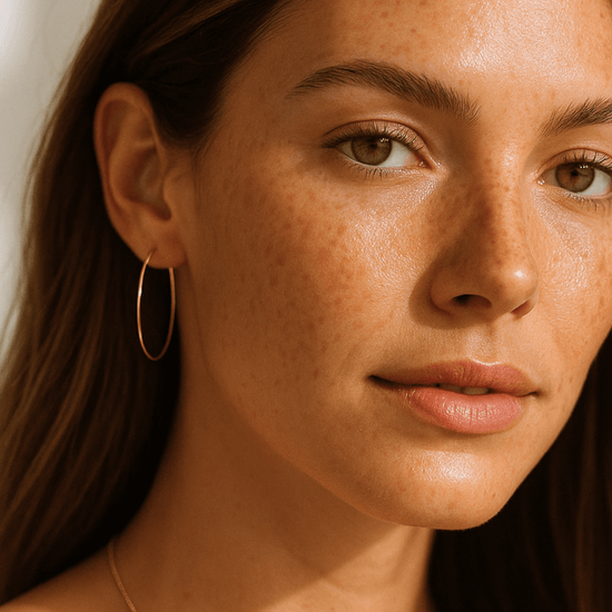 14k Gold Endless Hoops - Le Serey