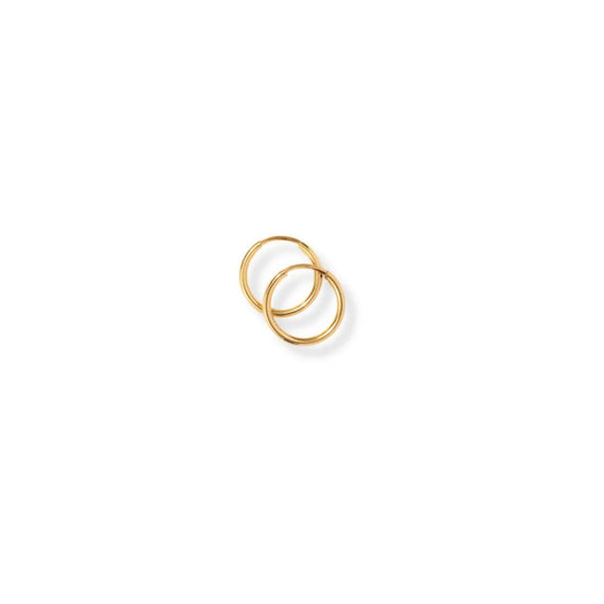 14k Gold Endless Hoops - Le Serey