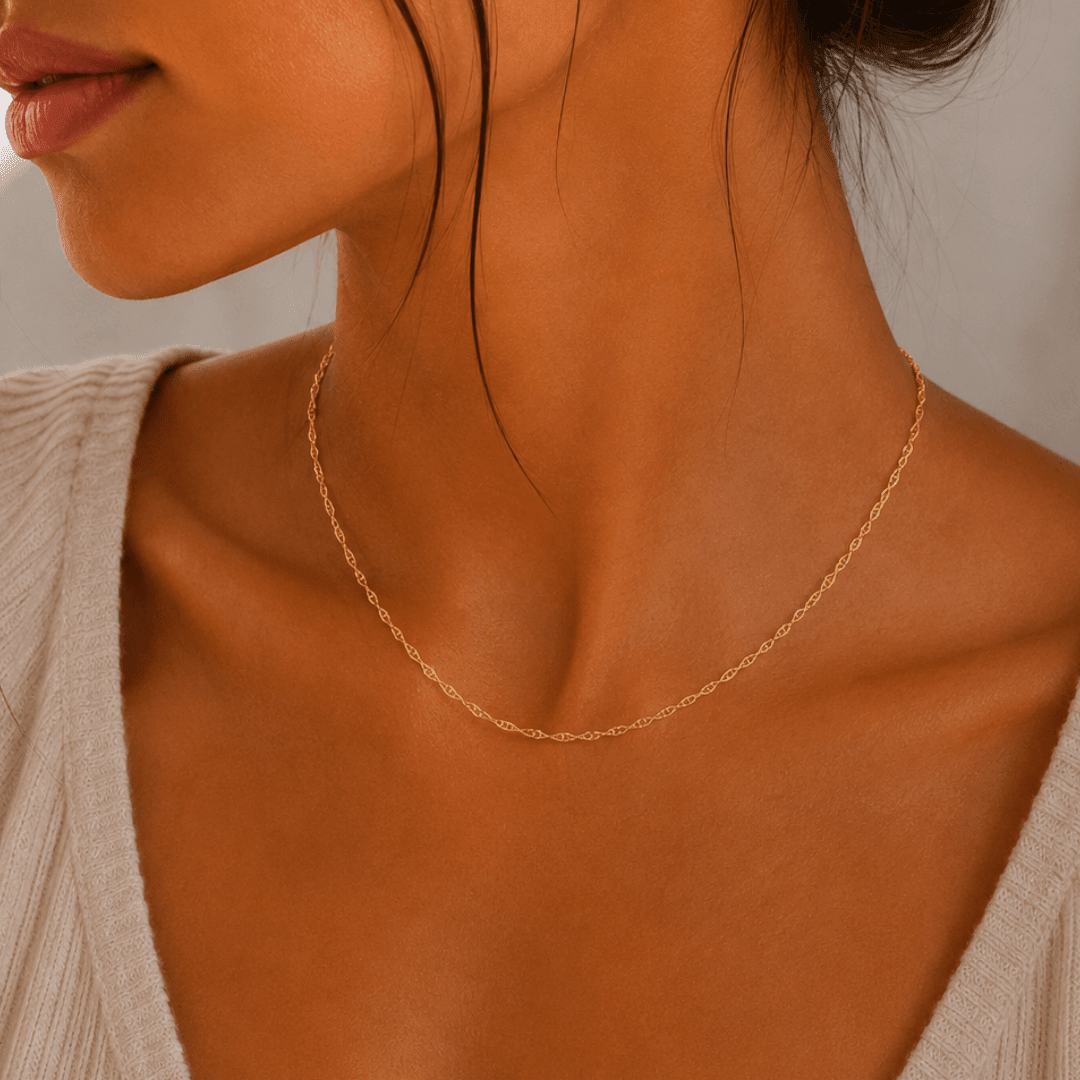 14k Gold Rope Chain - Le Serey