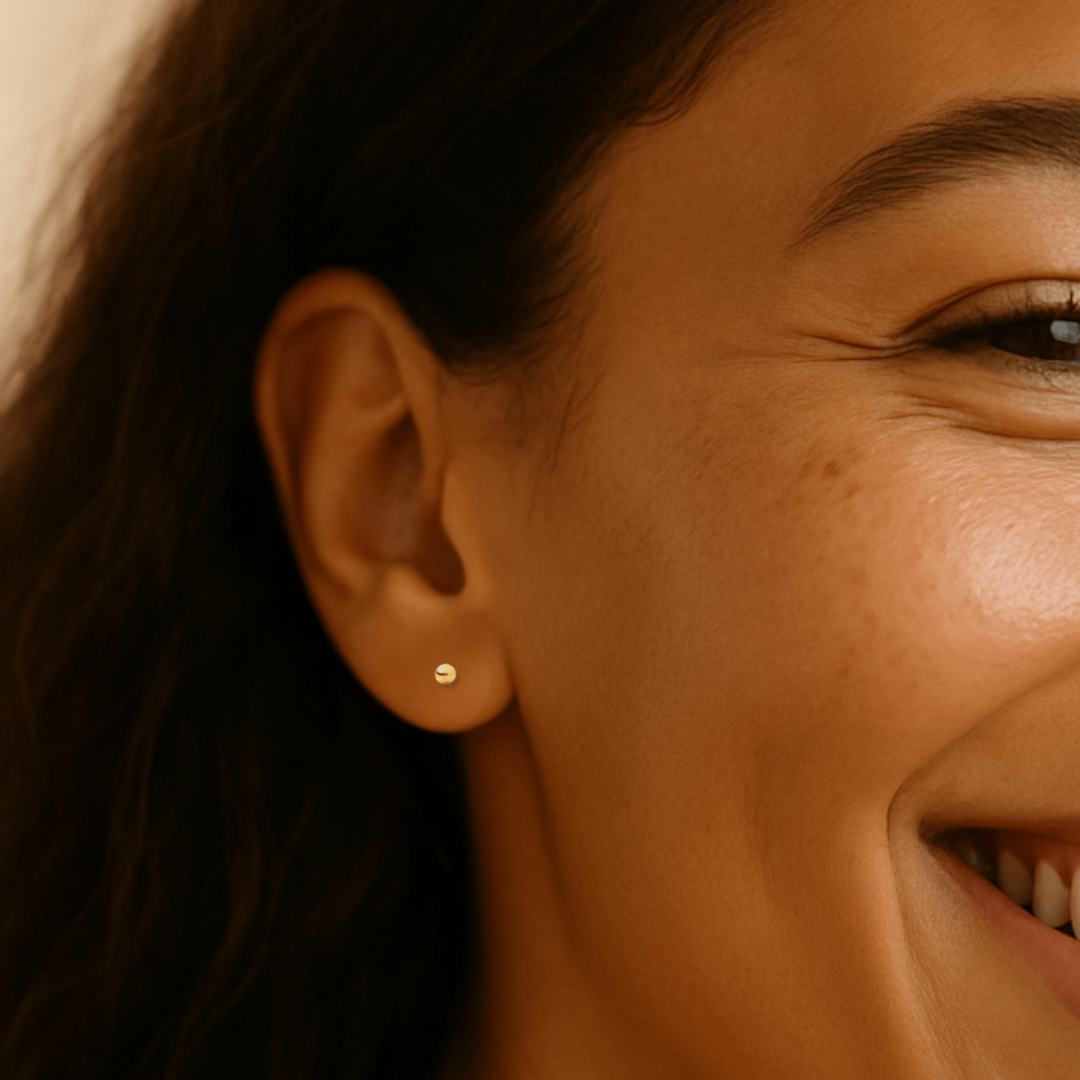 2mm Tiny Ball Stud Earrings - Le Serey