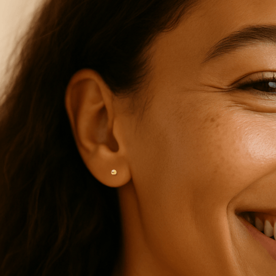 2mm Tiny Ball Stud Earrings - Le Serey