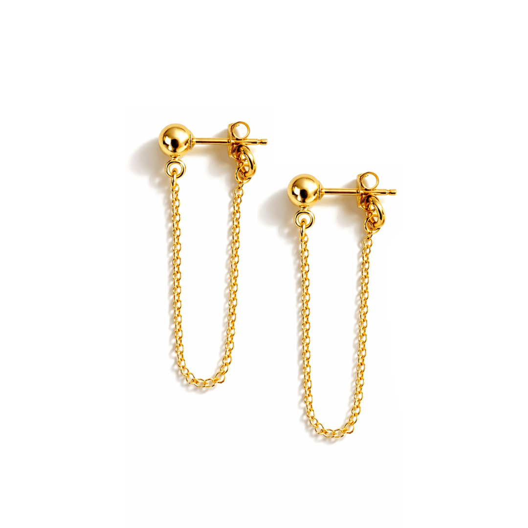 Ball + Chain Earring - Le Serey