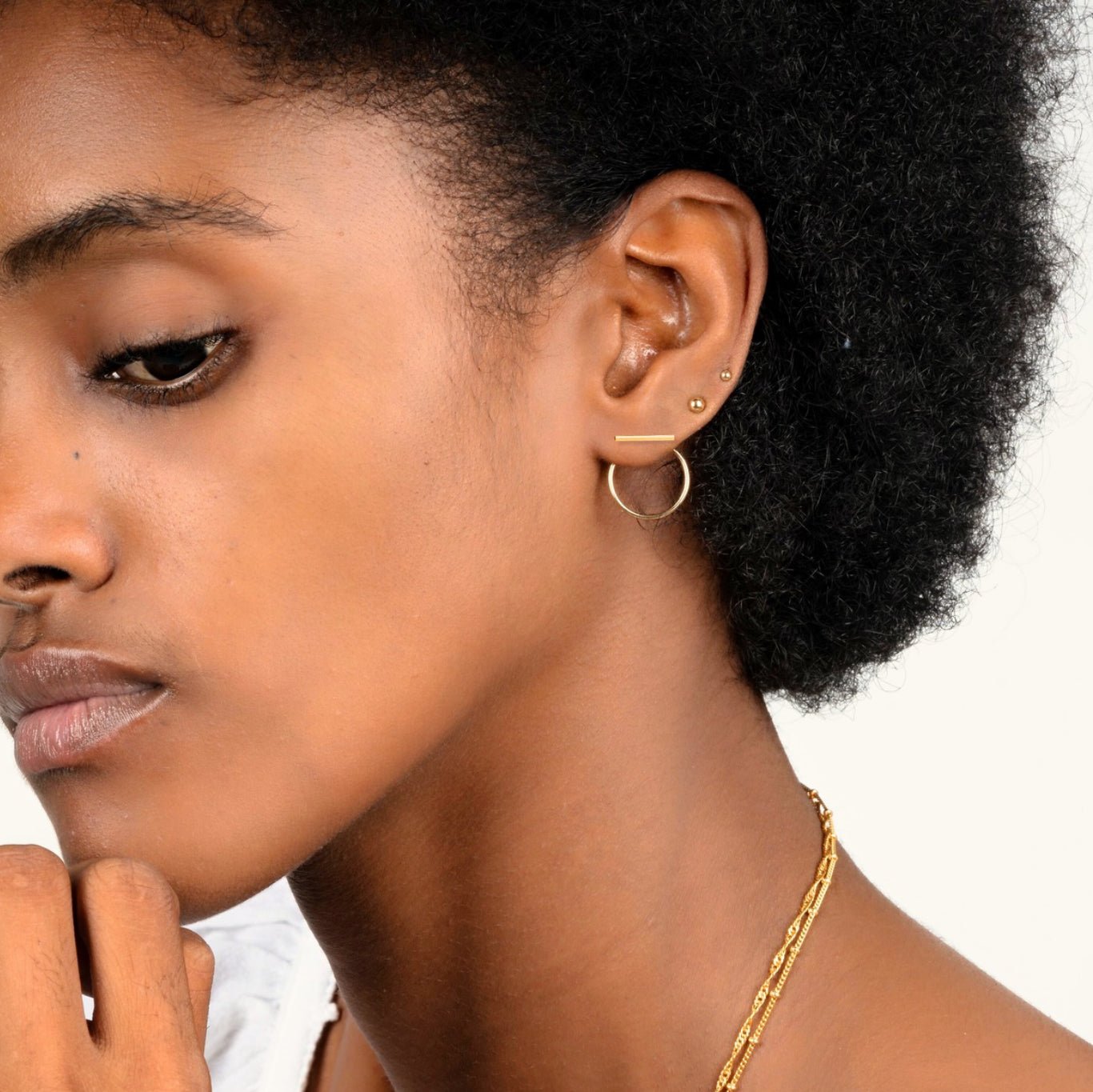 Bar Studs + Ear Jacket - Le Serey