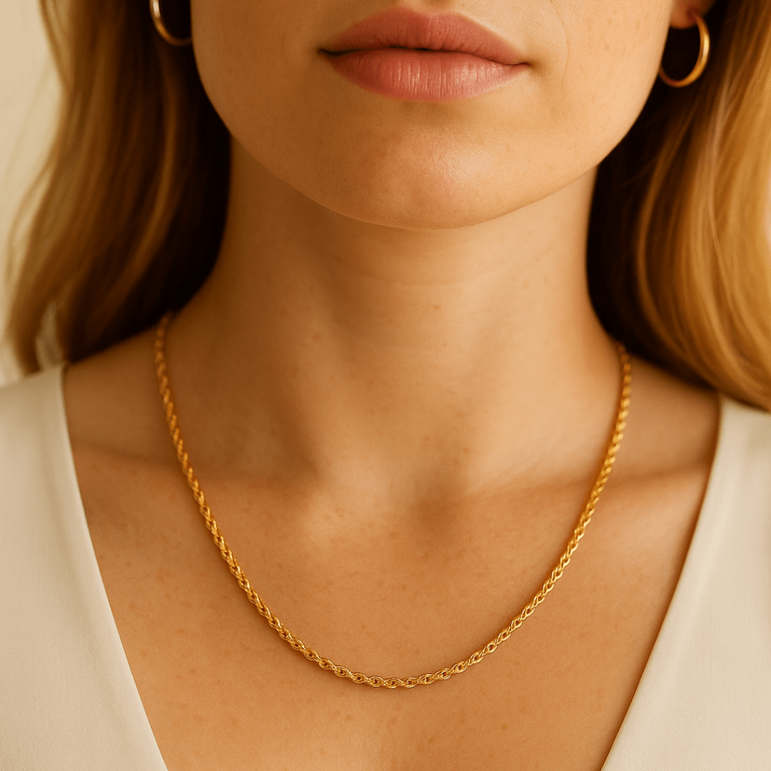 Bold Gold Rope Chain - Le Serey