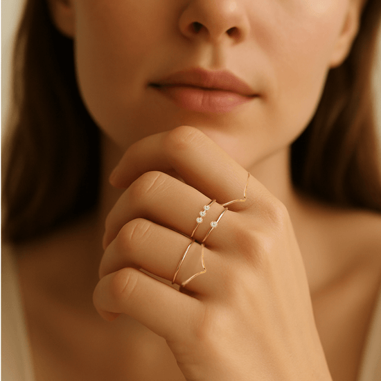 Chevron Stacking Ring - Le Serey