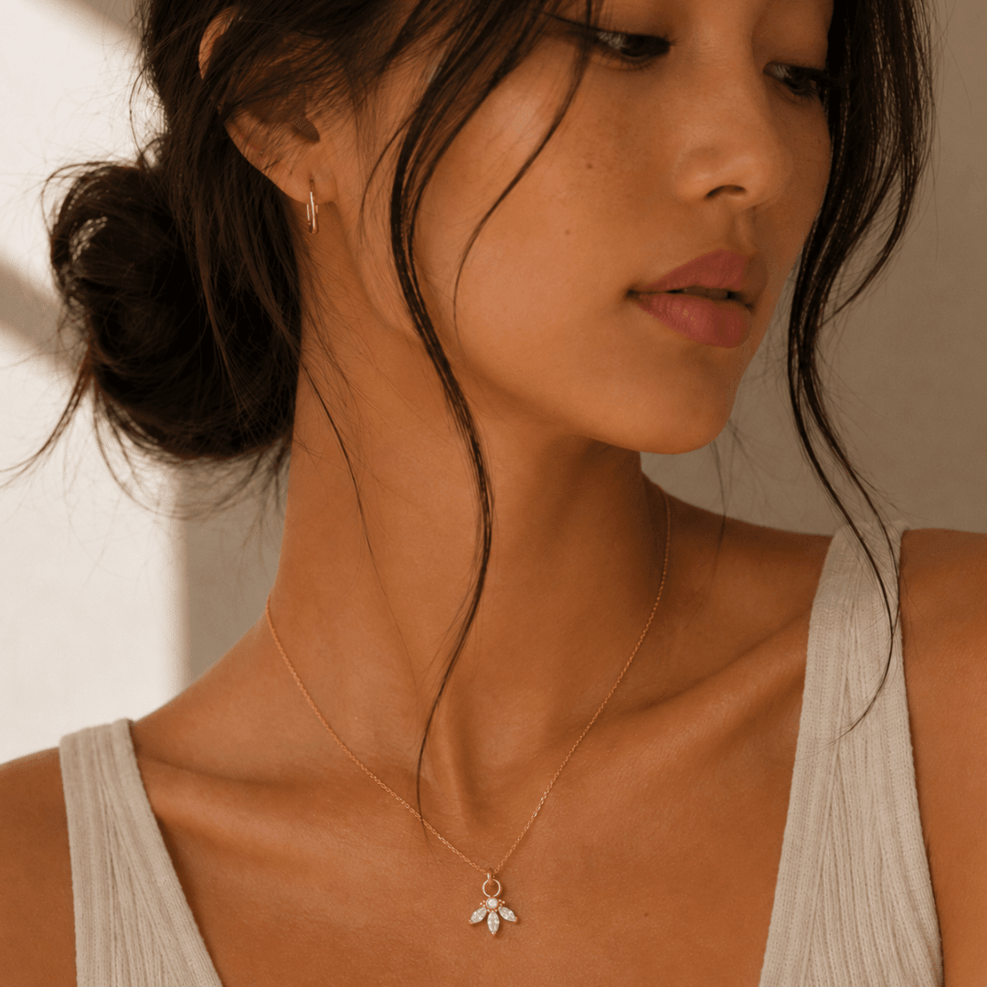 CZ Diamond Marquise Necklace - Le Serey