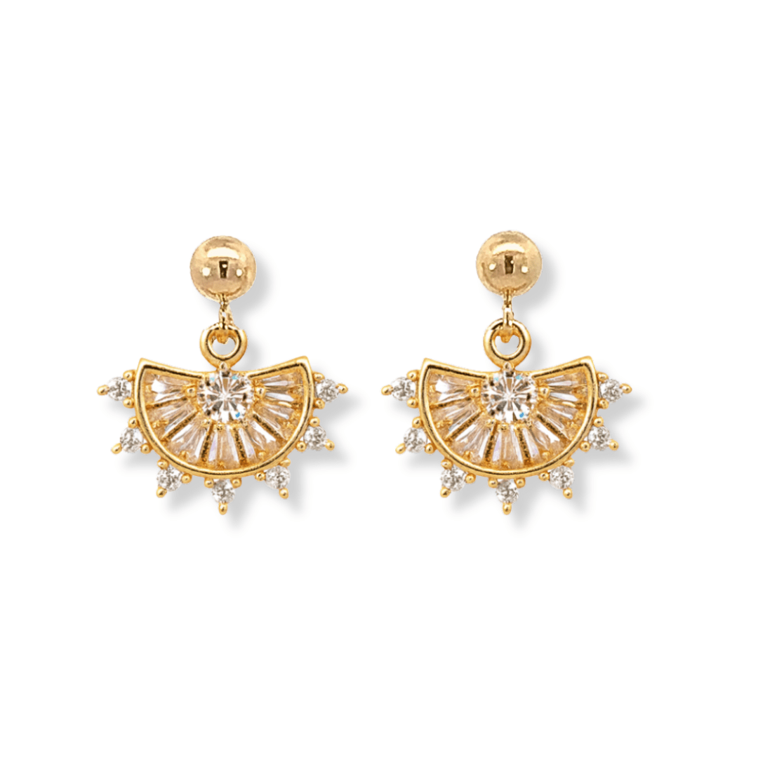 Fan Drop Earrings - Le Serey