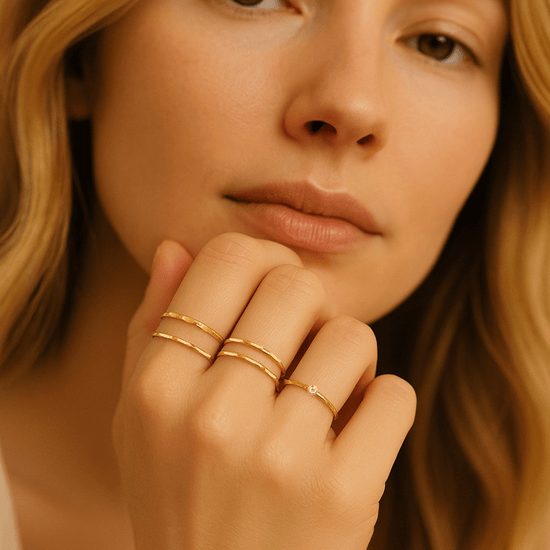 Hammered Stacking Ring - Le Serey