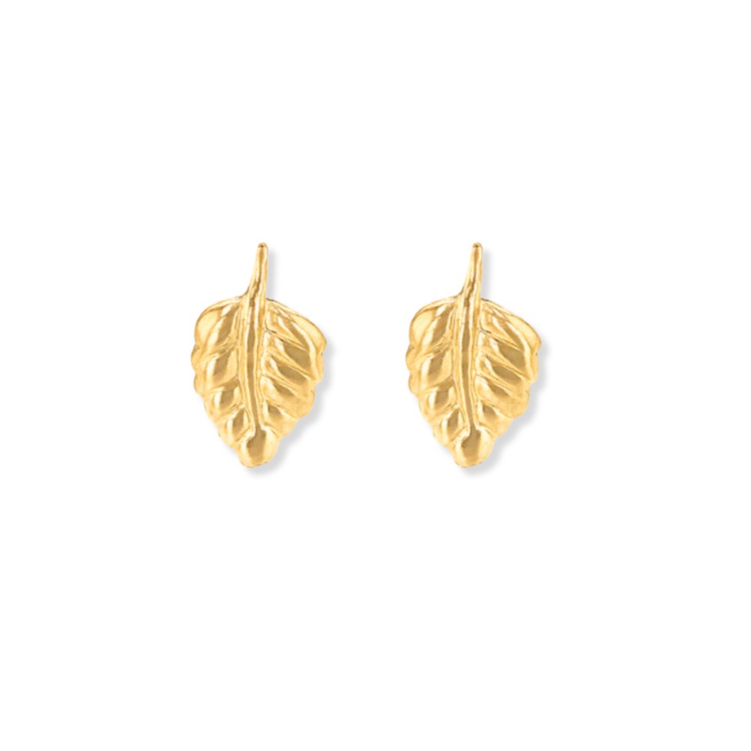 Little Leaf Stud Earrings - Le Serey