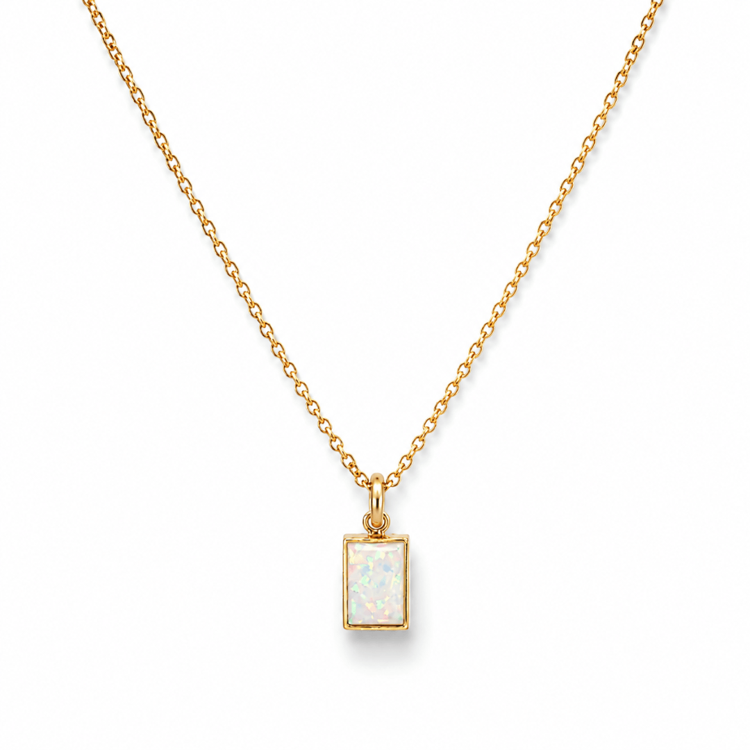 Opal Tag Necklace - Le Serey