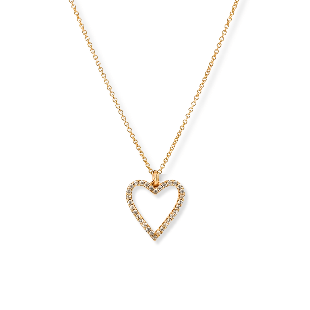 Open Hearts Diamond Necklace - Le Serey