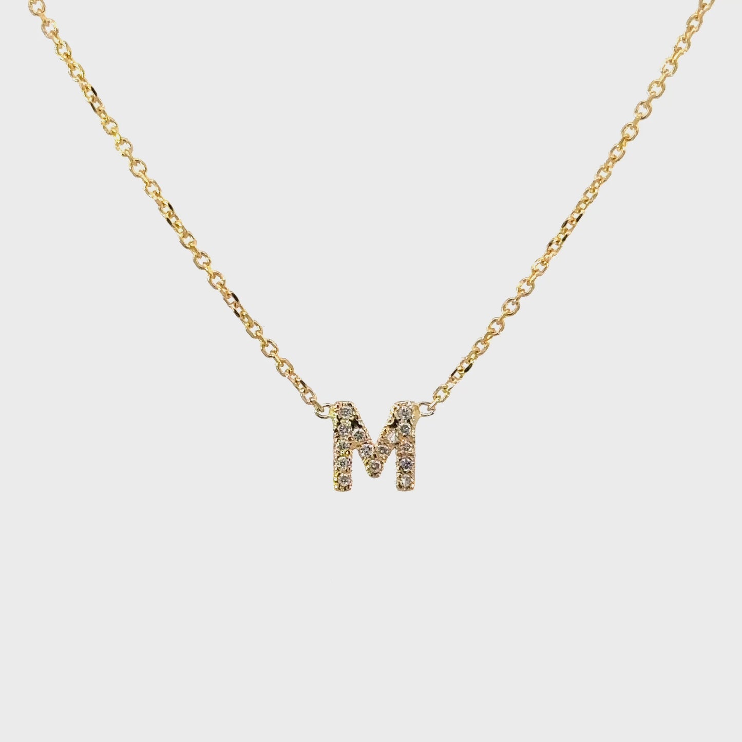 Diamond Initial necklace