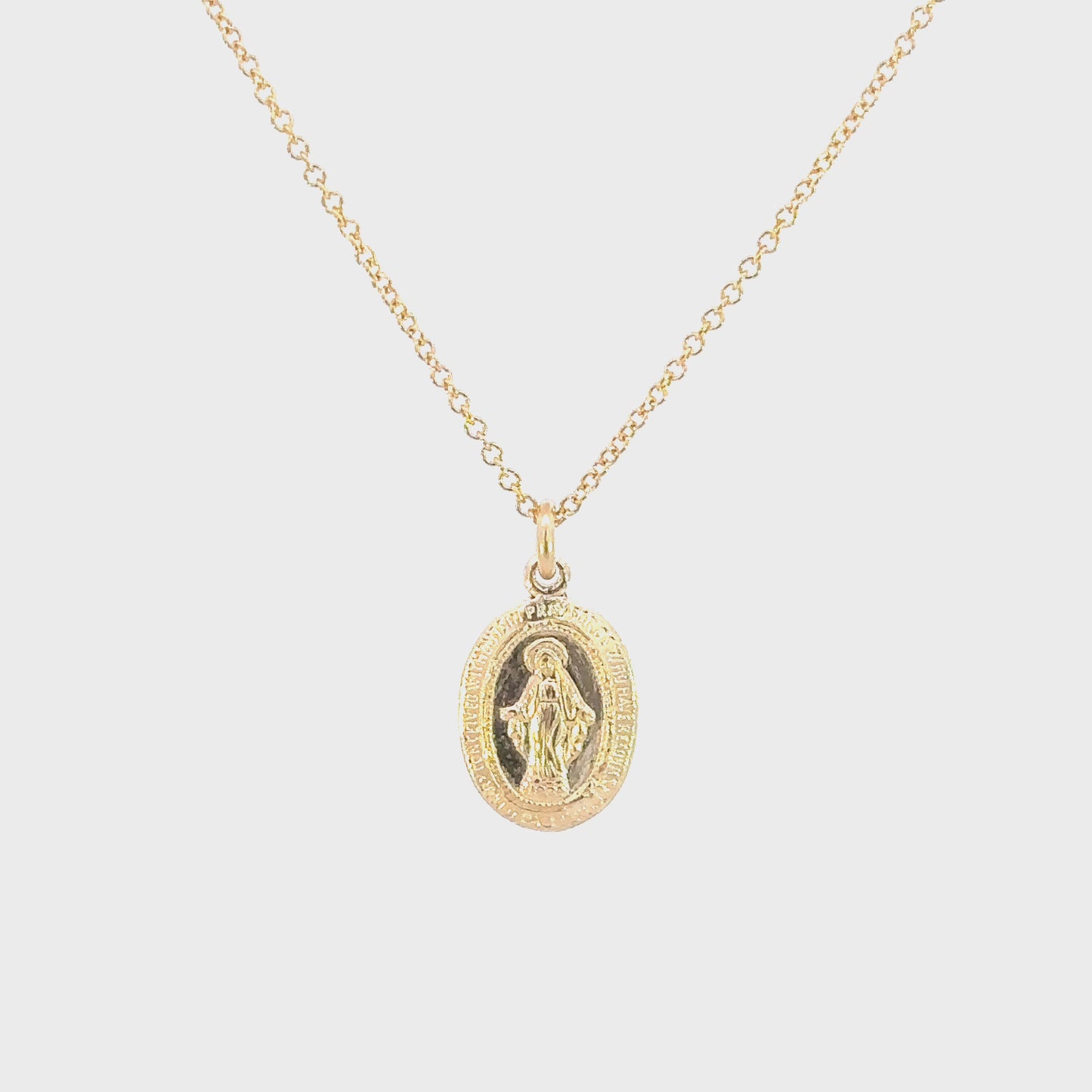 Virgin Mary Pendant Necklace