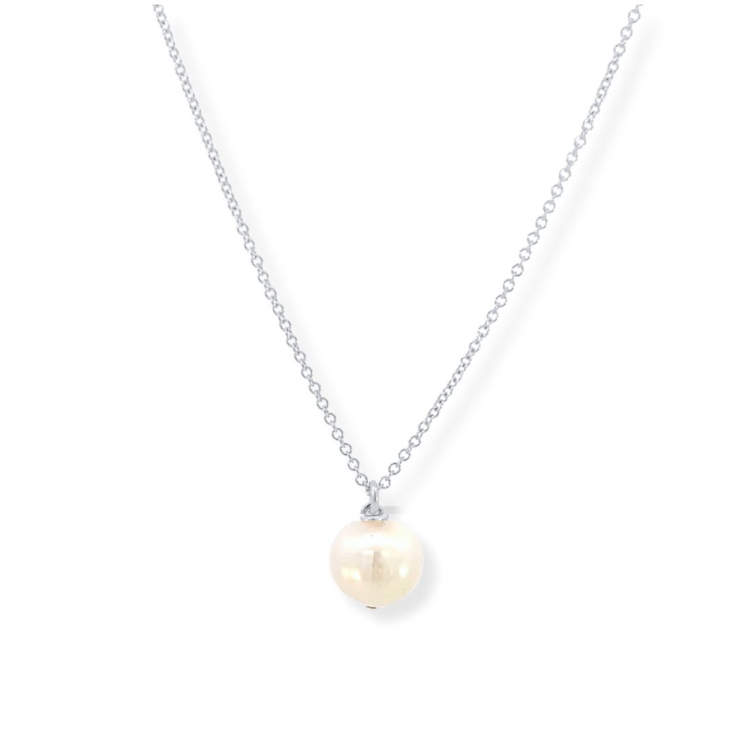 Simple Pearl Drop Necklace - Le Serey