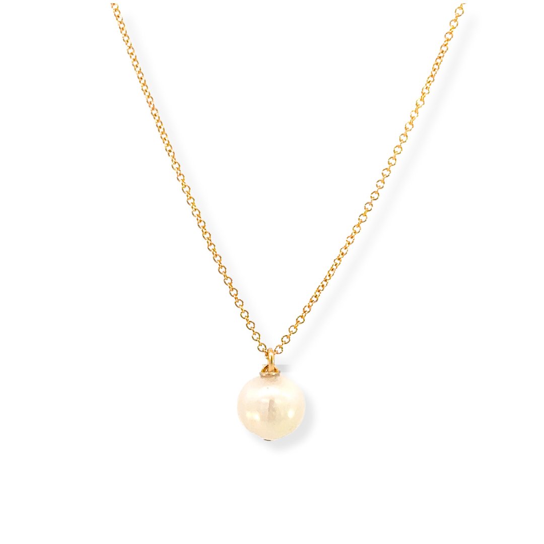 Simple Pearl Drop Necklace - Le Serey