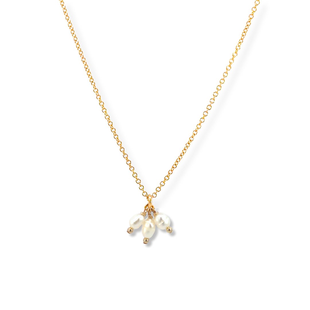 Three Wishes Pearl Drop Necklace - Le Serey