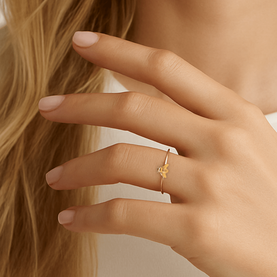 Tiny Bumblebee Ring