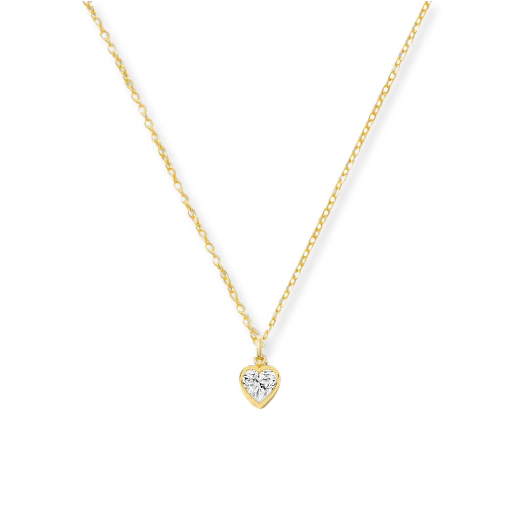 Tiny Hearts Diamond Necklace - Le Serey