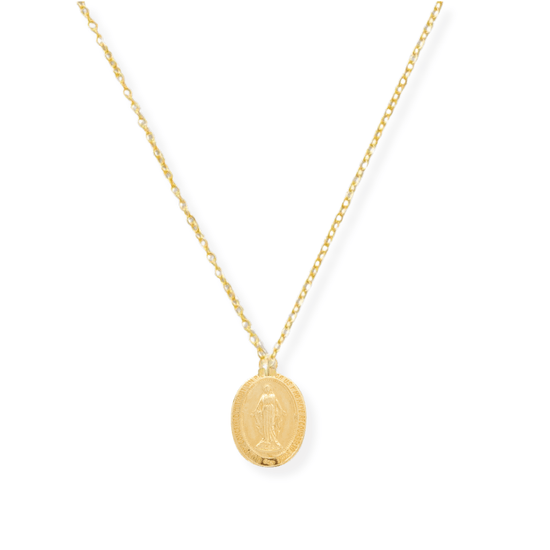 Virgin Mary Pendant Necklace - Le Serey