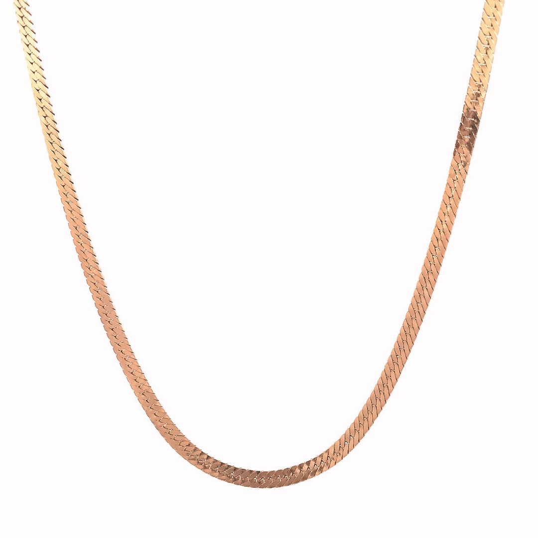 14k Gold Herringbone Chain - Le Serey