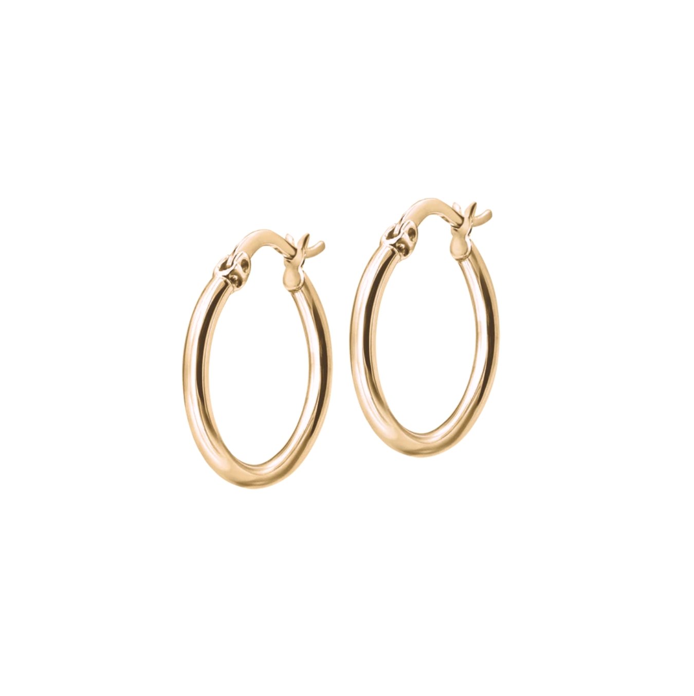14k Gold Hoops - Slim - Le Serey