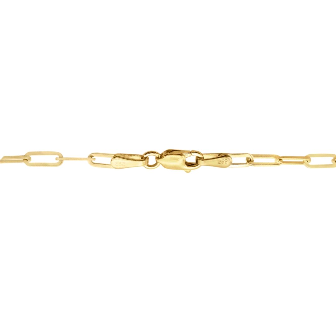 14k Gold Paperclip Chain - Le Serey
