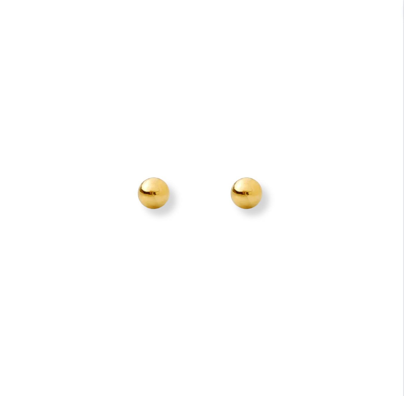 2mm Tiny Ball Stud Earrings - Le Serey