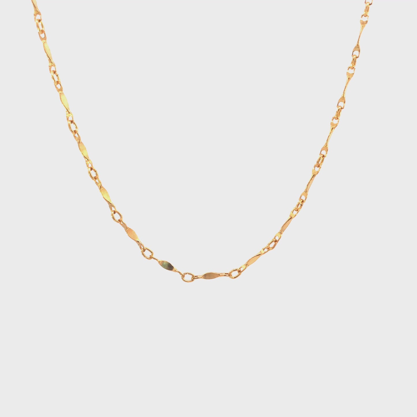 Hammered Bar Chain