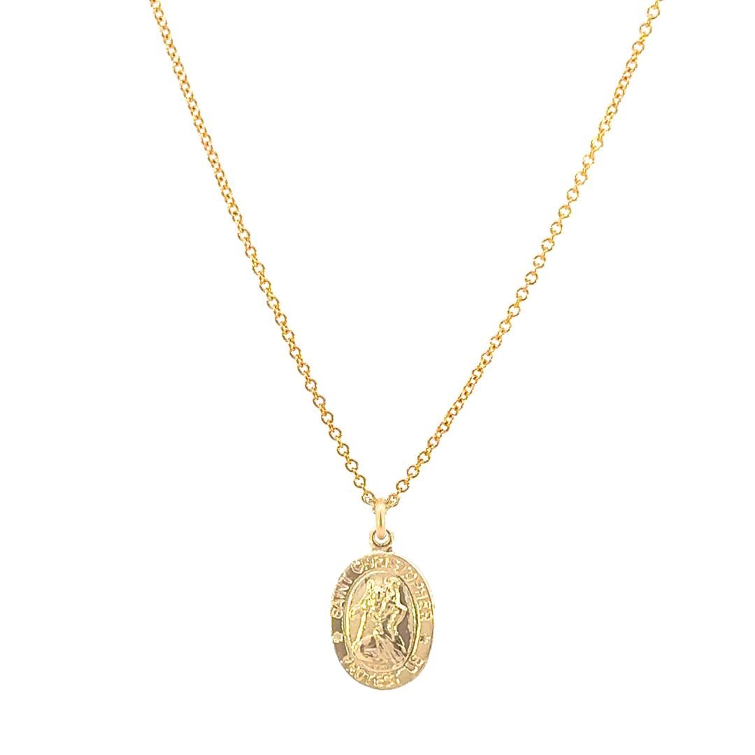 Necklace St. Christopher Necklace Mini Gold