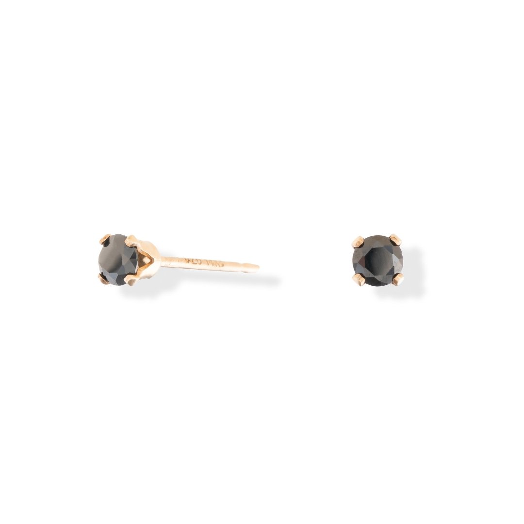 Load image into Gallery viewer, Black Solitaire Studs - Le Serey
