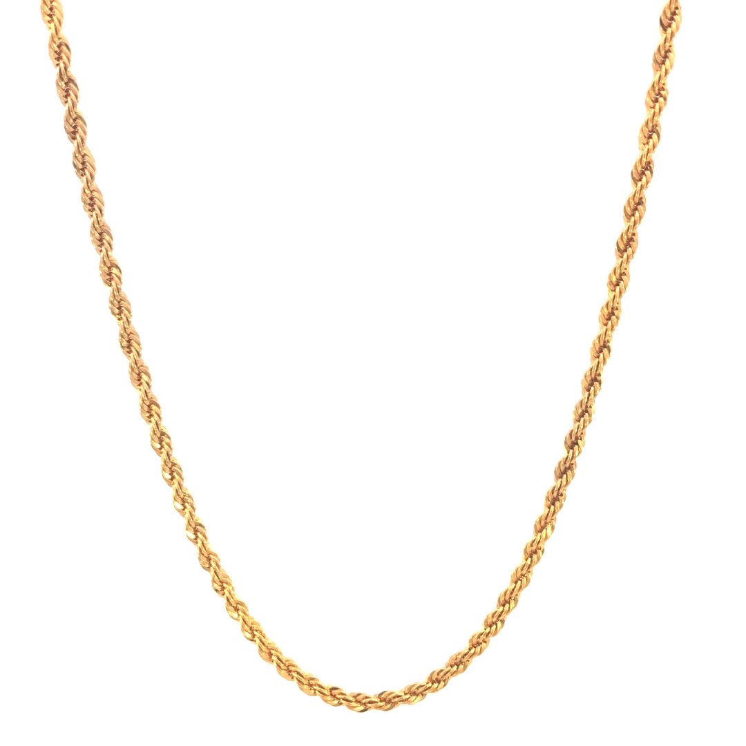 Bold Gold Rope Chain - Le Serey