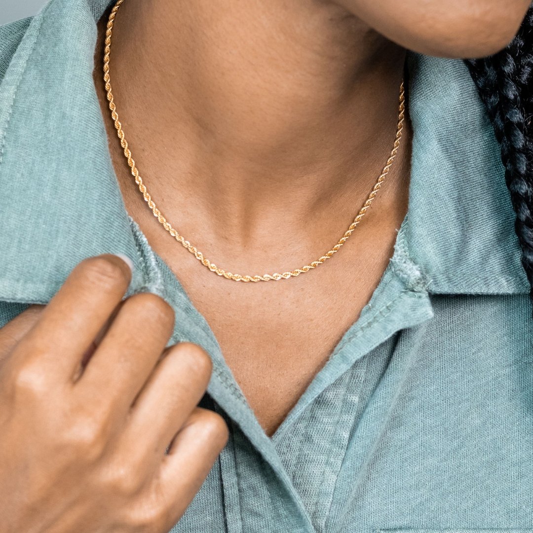 Bold Gold Rope Chain - Le Serey