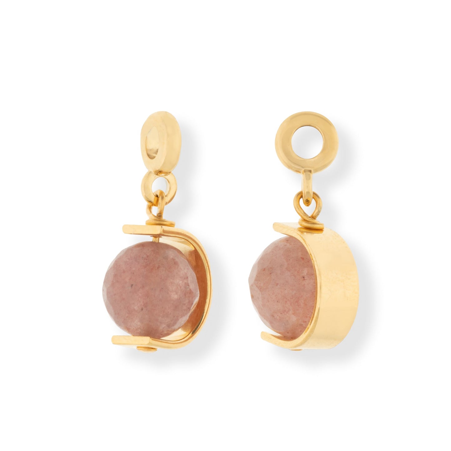 Cherry Quartz Halo Charm - Le Serey